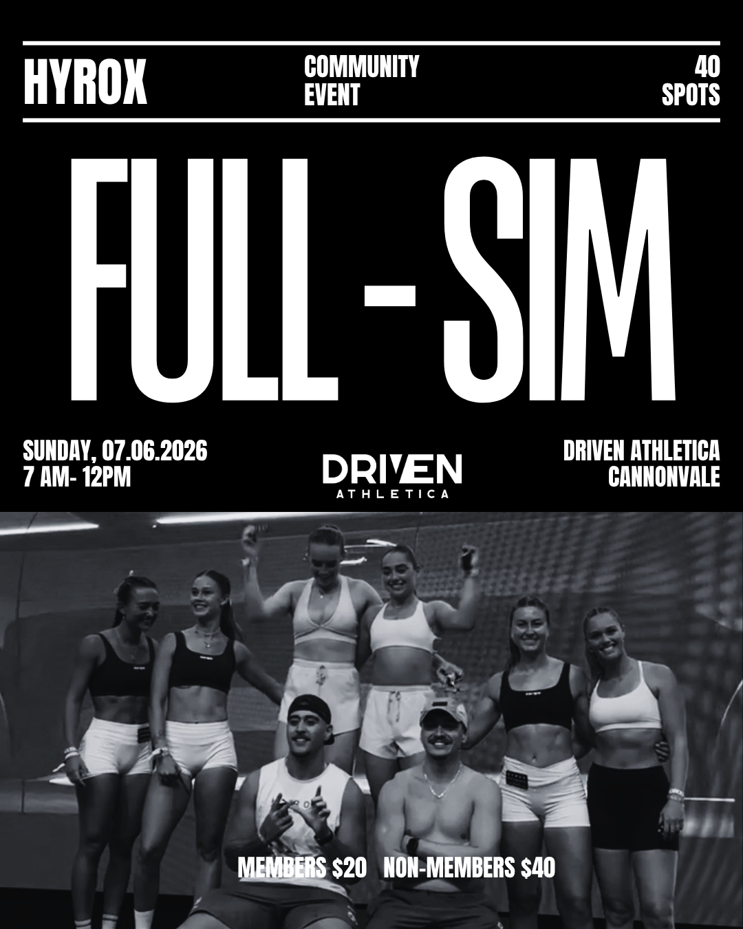 HYROX FULL SIM — 07/06 🔥